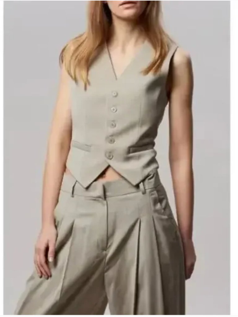 The Frankie Shop Gelao Waistcoat Vest - Xs